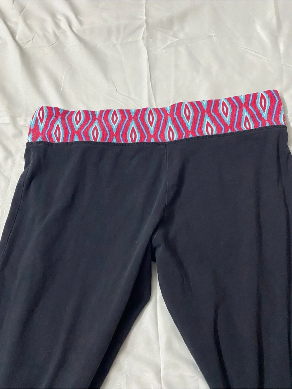 Y2K Mossimo Geometric Waist Yoga Pants - Flare Leg - Size L - Picture 5 of 8